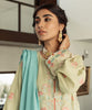 Zellbury Luxury – Embroidered Shirt Shalwar Dupatta - Barley White - Slub Lawn Suit - ZW-893