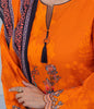 Zellbury Intermix Collection – Embroidered Shirt Dupatta - Orange - Cambric Suit-0612 - WUC23E20612