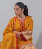 Zellbury Intermix Collection – Shirt Shalwar Dupatta - Orange - Cambric Suit-0633 - WUC23X30633