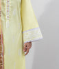 Zellbury Intermix Collection – Embroidered Shirt Shalwar Dupatta - Yellow - Cambric Suit-0647 - WUC23E30647