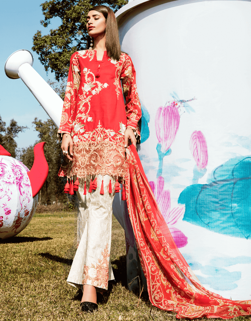 Rang Rasiya Zinnia Lawn Collection – 2005 A